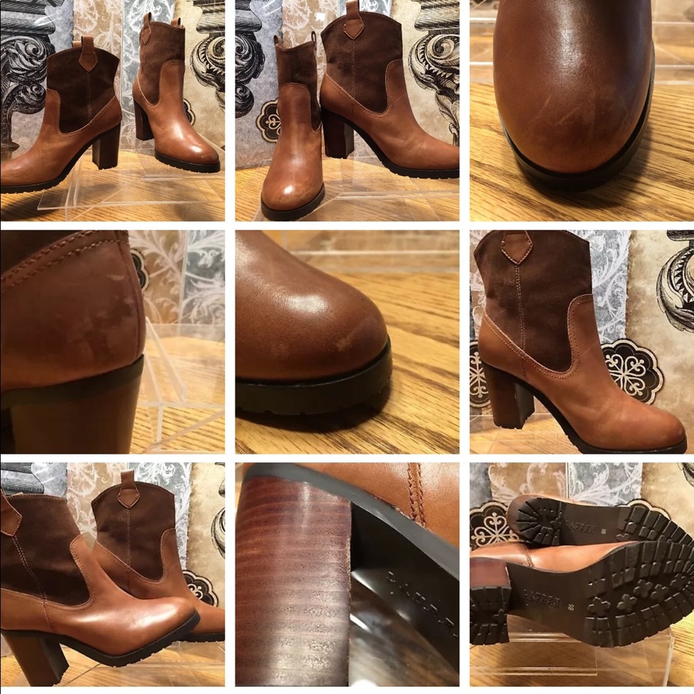 Lauren Ralph Lauren Devyn US 9 B Leather Boots